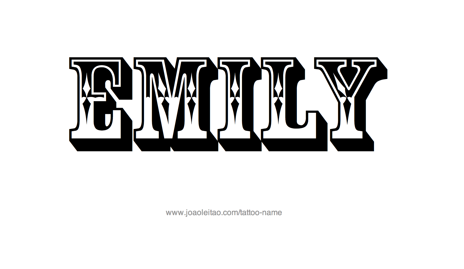 Emily Name Tattoo Designs